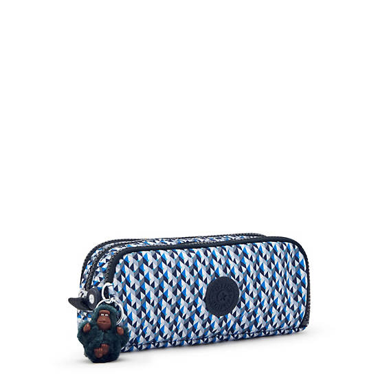 Kipling Gitroy Klasik Printed Pencil Case Çanta Mavi | TR 1316IL